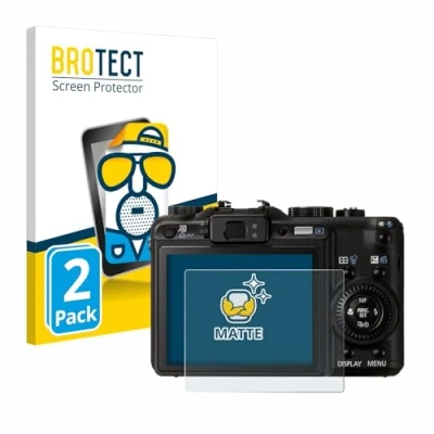 Abbildung von BROTECT Entspiegelungs Schutzfolie für Canon PowerShot G9 (2 Stück) Matte Displayschutz Folie, Anti Reflex, Fingerprint