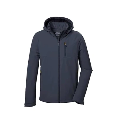 Abbildung von killtec Herren Softshelljacke/Outdoorjacke mit abzippbarer Kapuze KOW 92 MN SFTSHLL JCKT, marine, XXL, 41829 000
