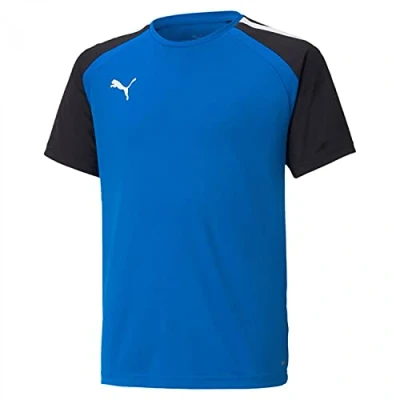 Abbildung von Puma Teampacer Sport Tshirt für Kinder, Größe: 140, Blauschwarzweiss