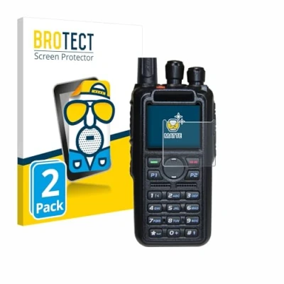 Abbildung von BROTECT Entspiegelungs Schutzfolie für AnyTone AT D878UV Plus (2 Stück) Matte Displayschutz Folie, Anti Reflex, Fingerprint