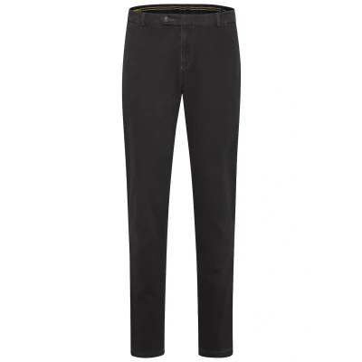 Abbildung von bugatti Cotton Stretch Stoffhose, Herren, Größe: 38x30, Dunkelgrau