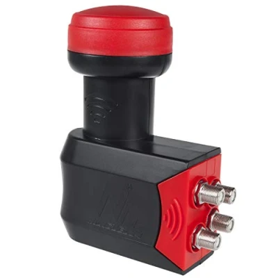 Abbildung von Maclean MCTV 254 Premium Quad LNB SAT Konverter Digital Wasserdicht 3D Full HD 0,3dB bis zu 4 Teilnehmer