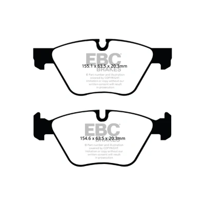 Abbildung von Bremsbelagsatz EBC BRAKES Yellow Stuff DP42088R, Vorne