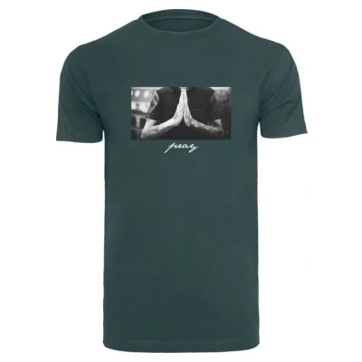 Abbildung von Mister Tee PRAY Tshirt print, Herren, Größe: XL, Bottlegreen