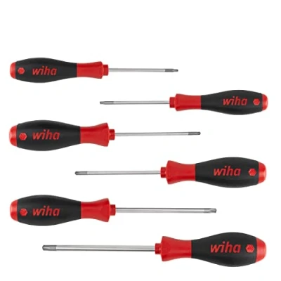 Abbildung von Wiha Schraubendreher Set SoftFinish® (27746) 6 tlg. I Schraubenzieher Satz für Alltag, Handwerk, Industrie Schraubwerkzeug TORX® MagicSpring®