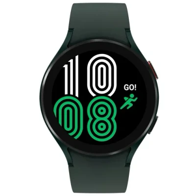 Abbildung von Samsung Galaxy Watch4 BT, Runde Bluetooth Smartwatch, Wear OS, dreh bare Lünette, Fit nessuhr, Fitness Tracker, 44 mm, Green