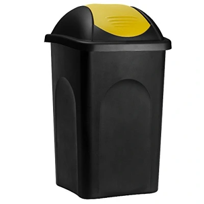 Abbildung von Stefanplast Mülleimer Push Can, 60 L Abfallbehälter 68x41x41cm Papierkorb Mülltrennung