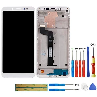 Abbildung von swark LCD Display Kompatibel mit Redmi Note 5 (Snapdragon 636) (Weiße Rahmen) Touchscreen Bildschirm Digitizer Assembly Glas + Tools