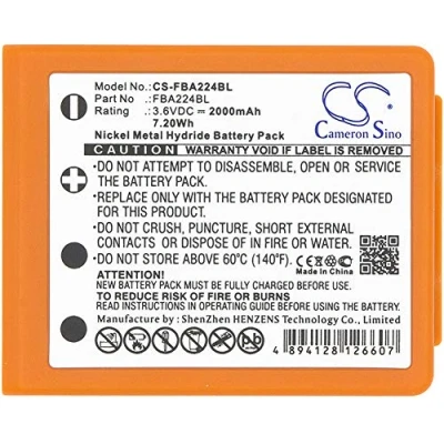 Abbildung von CS FBA224BL Akkus 2000mAh Kompatibel mit [HBC] FBFUB09N, FUB 9NM 6V, FUB9NM, Linus 4, 6, Micron Radiomatic Eco, Keynote, Radiom