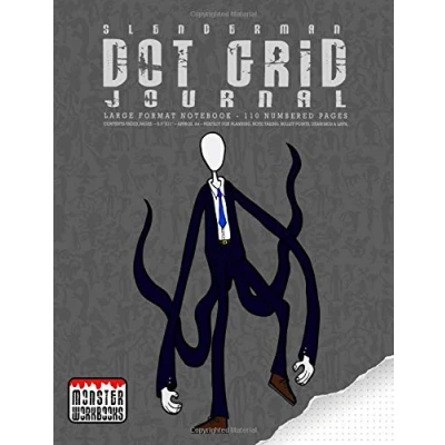 Abbildung von Slender Man Dot Grid Journal Large Notebook 110 Pages: Numbered pages, Dotted, Black borders (Monster Journals, Band 19)
