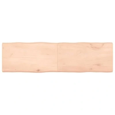 Abbildung von vidaXL Tischplatte, Holzplatte für Tisch Esstisch Couchtisch, Massivholzplatte Handgefertigt mit Baumkante, Ersatztischplatte Scharnierdesign, 180x50x(2 6) cm Massivholz Unbehandelt