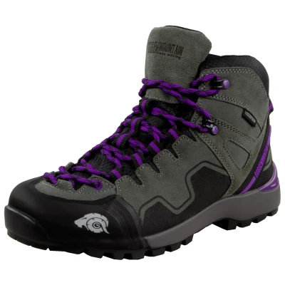 Abbildung von GUGGEN Mountain PM021 Damen Trekking &amp; Wanderstiefel Wanderschuhe Trekkingschuhe Outdoorschuhe wasserdicht mit Membran und Wildleder Farbe Grau EU 37