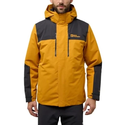 Abbildung von Jack Wolfskin Altenberg 3IN1 Regenjacke / wasserabweisende Jacke, Herren, Größe: Small, Safflower