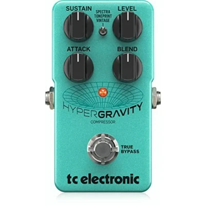 Abbildung von TC Electronic HYPERGRAVITY Compressor Außergewöhnliches Multiband Kompressionspedal mit Vintage Modus und integrierten TonePrints