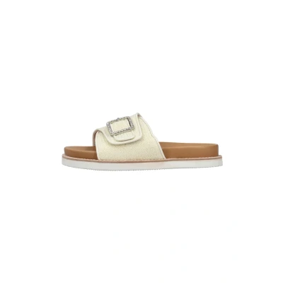 Abbildung von Rieker Pantolette flach, Damen, Größe: 43, Weiss Schuhe