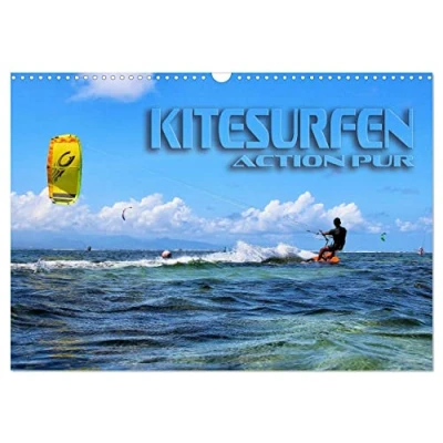 Abbildung von Kitesurfen Action pur (Wandkalender 2025 DIN A3 quer), CALVENDO Monatskalender