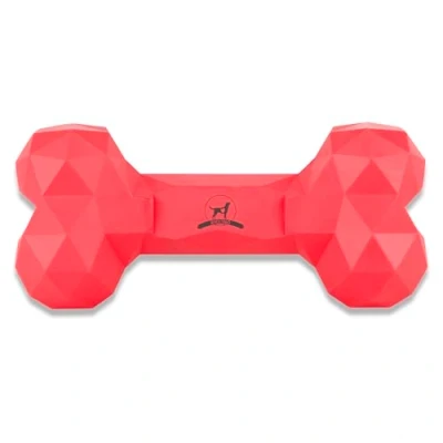 Abbildung von Kauspielzeug für Hunde Kauknochen robust &amp; langlebig: Hundespielzeug gegen Langeweile aus Naturkautschuk aggressives kauen befüllbar, gut die Zahnpflege Farbe: Hot Pink, Größe: M