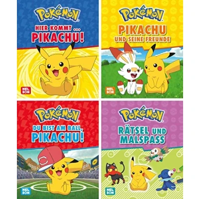 Abbildung von Nelson Mini Bücher: Pokémon: 4er Pikachu 1 4: Ein großer Spaß im kleinen Format (Nelson Format)