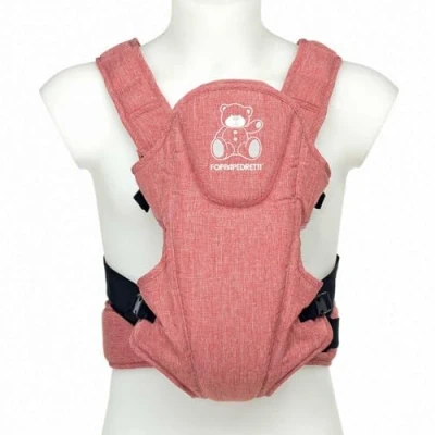 Abbildung von Foppapedretti Babytrage, für Kinder von 3,5 bis 9 kg, rot/Jeans
