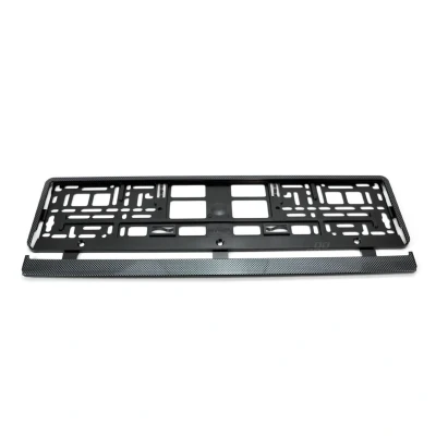 Abbildung von UTAL 01165 Kennzeichenhalter carbon, schwarz verchromt rahmenlos