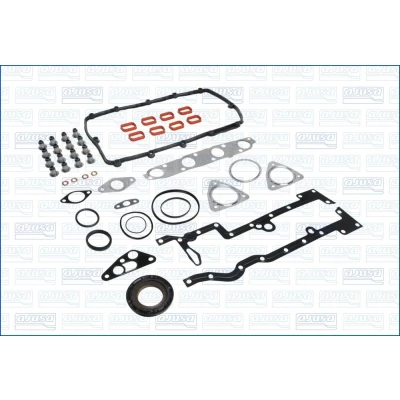 Abbildung von AJUSA 51050000 Dichtungsvollsatz, Motor ohne Zylinderkopfdichtung, mit Ventilschaftabdichtung PEUGEOT: Boxer Kastenwagen, Bus