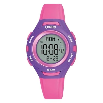 Abbildung von Lorus Mädchen Digital Quarz Uhr mit Silikon Armband R2395PX9