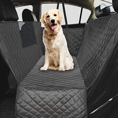 Abbildung von Ferocity Auto Kofferraum Shutzmatte Hundedecke Gepolstert für den Rücksitz &amp; mit Seitenschutz, Autoschondecke Hunde, Hunde Autodecke Basic [115]