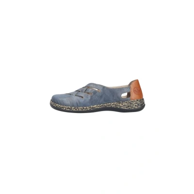 Abbildung von Rieker Damen Low Top Sneaker 46369, Frauen Halbschuhe,Freizeitschuhe,Turnschuhe,Laufschuhe,straßenschuhe,Strassenschuhe,blau (12),39 EU / 6 UK