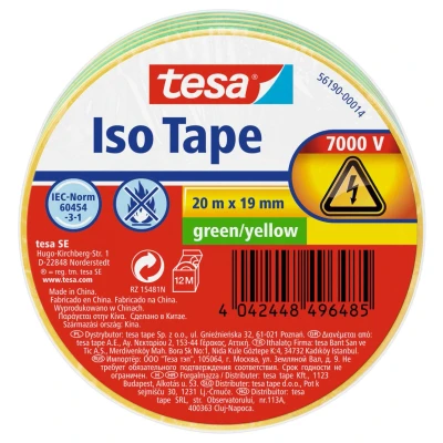 Abbildung von tesa Isolierbänder 19 mm x 20 m grün/gelb