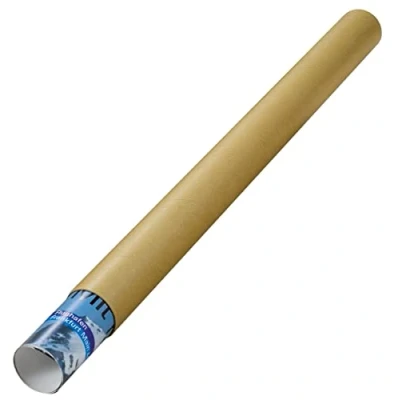 Abbildung von MAILmedia Versandrohr, Innenmaß: 750 x 50 mm Außenmaß: 770 53 mm, aus braunem Karton, mit Kunststoff (550047)