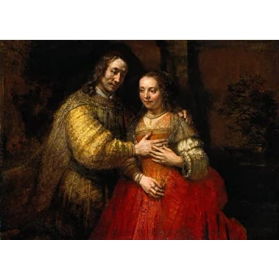 Abbildung von Zhyaunz Berühmtes Gemälde Rembrandt DIY 5D Diamond Painting Kits Kreuzstich Stickerei Vollrunde Handwerkskunst Geschenk 40x50cm