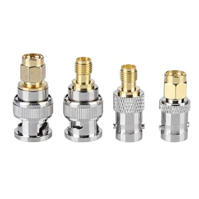 Abbildung von Eboxer 4PCS Koaxial Antennenstecker BNC Stecker / Buchse auf SMA Koaxialadapter für Antenne, Wireless LAN Gerät, Koaxialkabel, Externe WLAN Antenne