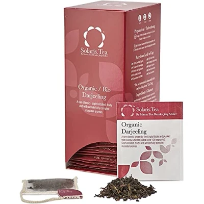 Abbildung von Solaris Tea Bio Darjeeling, 40 Seidenteebeutel, 1er Pack (1 x 60 g)