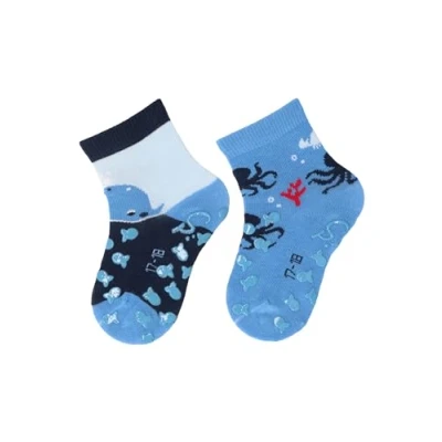 Abbildung von Sterntaler ABS crawling socks whale, 2pack Socken für Kinder, Größe: 18, Marine