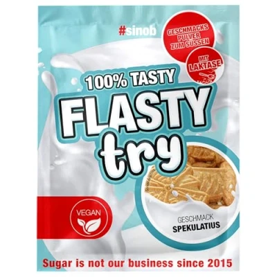 Abbildung von Flasty Geschmackspulver (Spekulatius Chuks Vegan) 1 x 30 g Kalorienarmes Flavour Pulver mit Nur ca. 9 kcal pro Portion bringt es Leben in deinen Quark, Joghurt und vielem mehr.