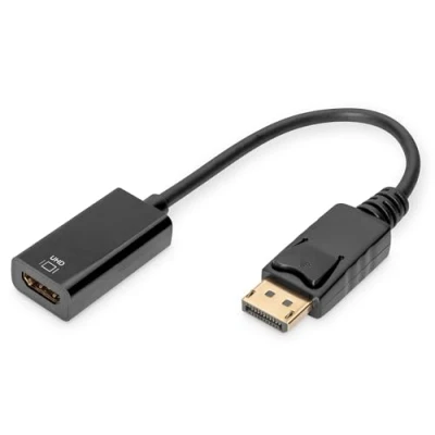 Abbildung von ASSMANN DisplayPort Grafik Adapter, DP zu HDMI Typ A, 4K Ultra HD 60Hz, 4096 x 2160 Pixel, Schwarz