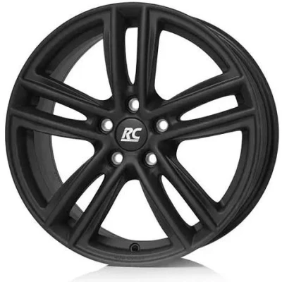 Abbildung von RC Design 5 loch 15Zoll 100mm Alufelge RC27 schwarz matt lackiert 0620072809 Felge