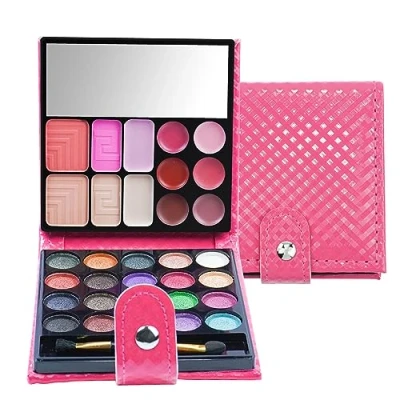 Abbildung von PhantomSky 32 Farben Lidschatten Palette, Glitzer Eyeshadow Palette Make Up Paletten, Schminkpalette mit Lipgloss Concealer und Rouge