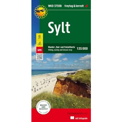 Abbildung von Sylt, Wander , Rad und Freizeitkarte 1:35.000, freytag &amp; berndt, WKD 3759B, Mit Infoguide: Infoguide, GPX Tracks, wasserfest reißfest (freytag berndt Freizeitkarten)