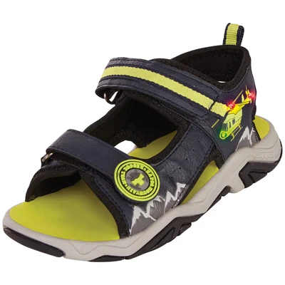Abbildung von Kappa Trekkingsandale für Kinder, Größe: 28, Navy/lime Schuhe