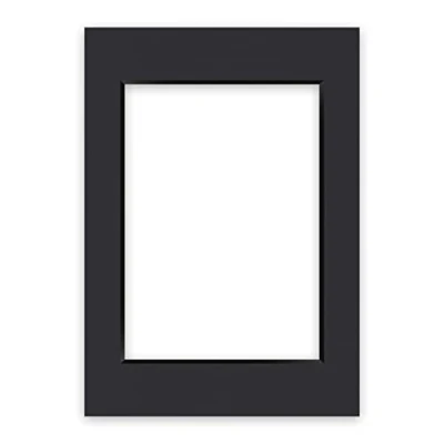 Abbildung von nielsen Conservation Passepartout Karton 1,5 mm Außenformat 42x59,4 cm (DIN A2) für Bildformat 29,7x42 A3) Schwarz Glatte Oberfläche