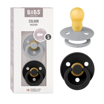 Abbildung von BIBS Colour 2 Pack Cloud/Black Maat 3 Spenen