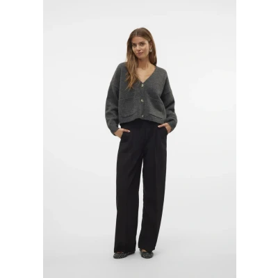 Abbildung von Aware Vmgemma Vneck Cardigan Strickjacke, Damen, Größe: Medium, Dark grey