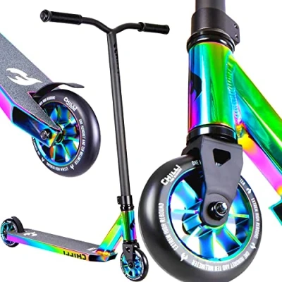 Abbildung von Chilli Pro Base Rocky Stunt scooter H=82cm neochrome + Fantic26 Griptape