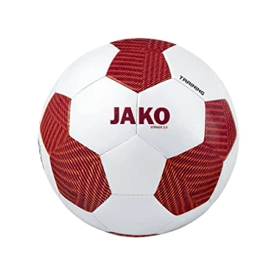 Abbildung von JAKO Unisex Trainingsball Striker 2.0, Weiß/Weinrot/Neonorange, 5