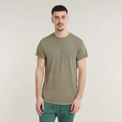 Abbildung von G Star LASH R T S\S Tshirt basic, Herren, Größe: Large, Rock ridge