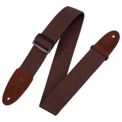 Abbildung von Levy&#039;s MC8 BRN Gitarrengurt Cotton Colour Suede Ends 2&quot; Brown