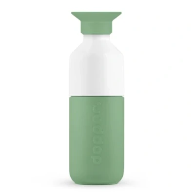 Abbildung von Dopper Steel 350ml Fresh Green Edelstahl Trinkflasche BPA freie Wasserflasche, 18/8 Edelstahl, Auslaufsicher Sportflasche für Sport, Outdoor &amp; Büro