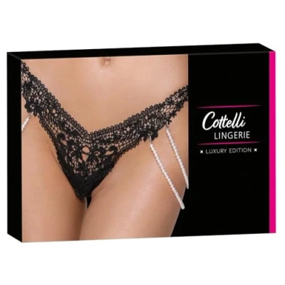 Abbildung von Riostring mit kostbarer Stickereispitzen Front, hinten Stretchmaterial
