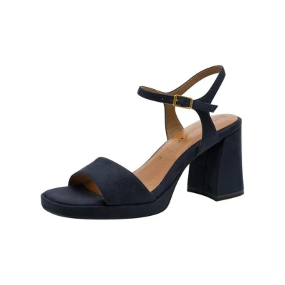 Abbildung von Tamaris High Heel Sandalette, Damen, Größe: 38, Navy Schuhe
